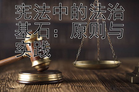 宪法中的法治基石：原则与实践