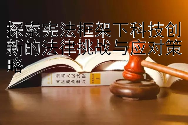 探索宪法框架下科技创新的法律挑战与应对策略