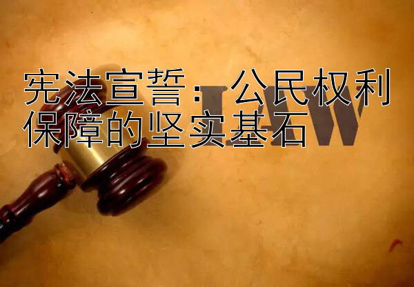 宪法宣誓：公民权利保障的坚实基石