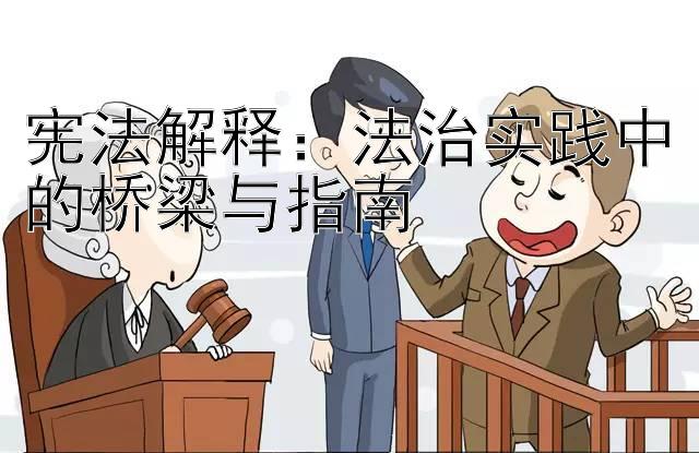 宪法解释：法治实践中的桥梁与指南