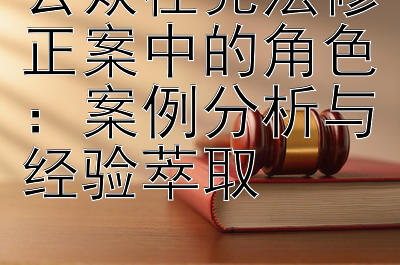 公众在宪法修正案中的角色：案例分析与经验萃取