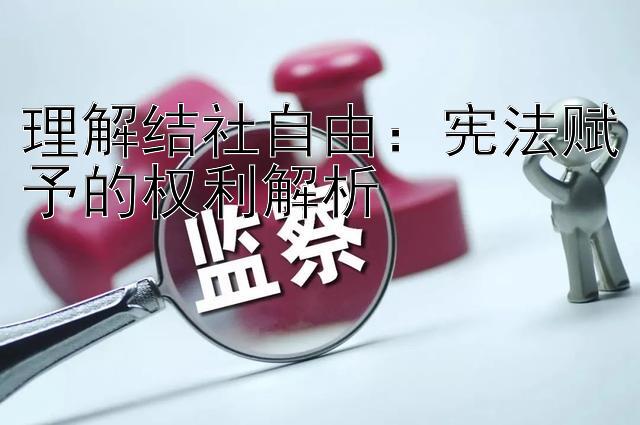 理解结社自由：宪法赋予的权利解析