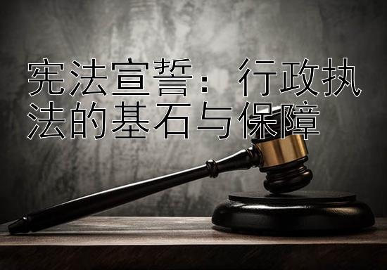 宪法宣誓：行政执法的基石与保障