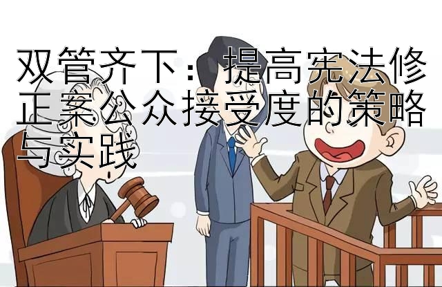 双管齐下：提高宪法修正案公众接受度的策略与实践