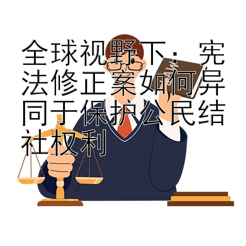 全球视野下：宪法修正案如何异同于保护公民结社权利