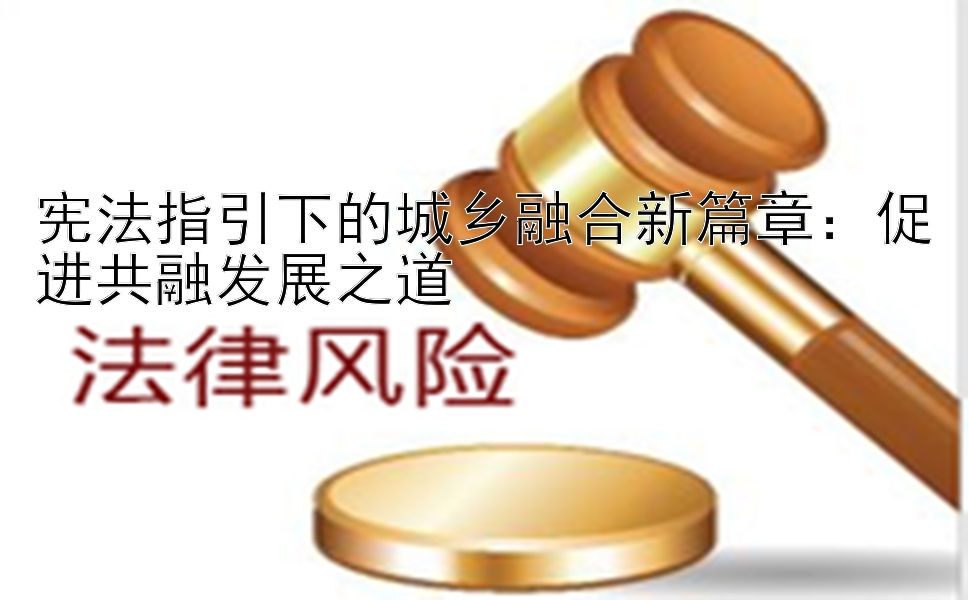 宪法指引下的城乡融合新篇章：促进共融发展之道