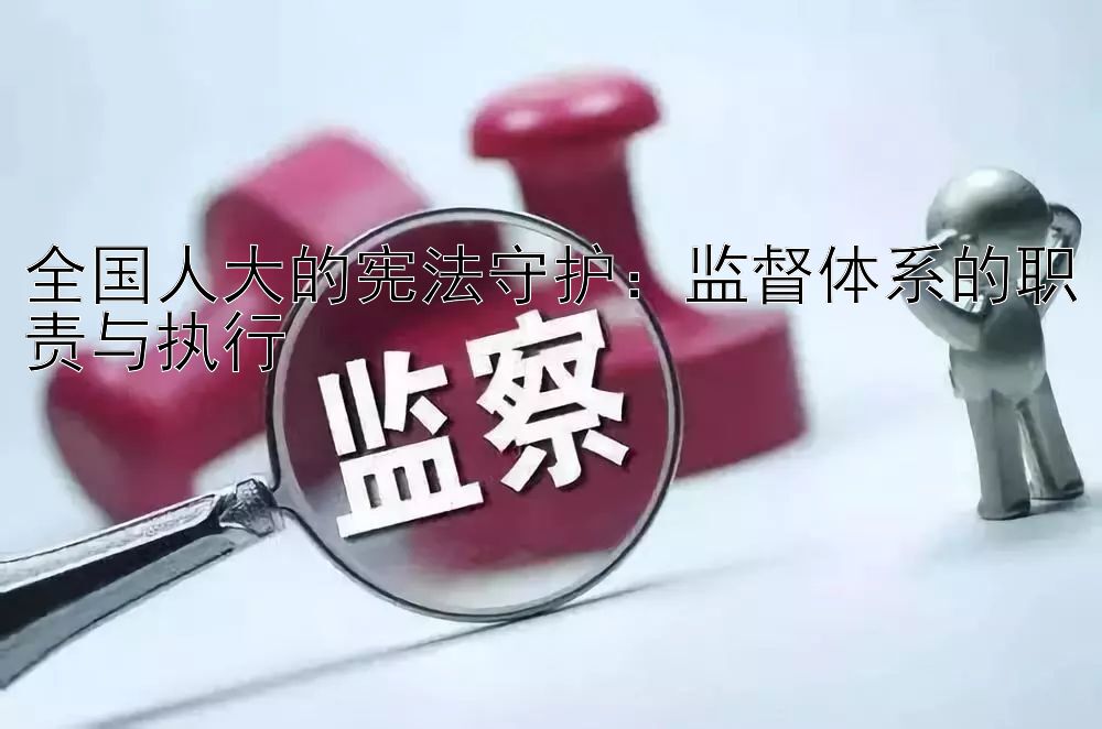 全国人大的宪法守护：监督体系的职责与执行