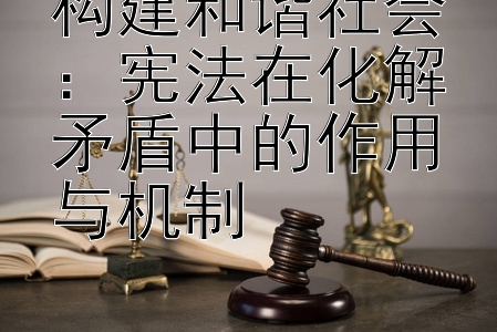 构建和谐社会：宪法在化解矛盾中的作用与机制