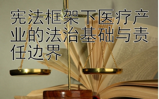 宪法框架下医疗产业的法治基础与责任边界