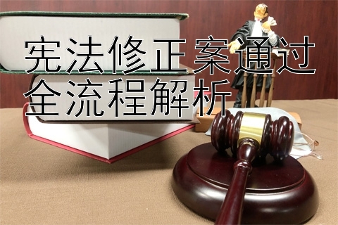 宪法修正案通过全流程解析