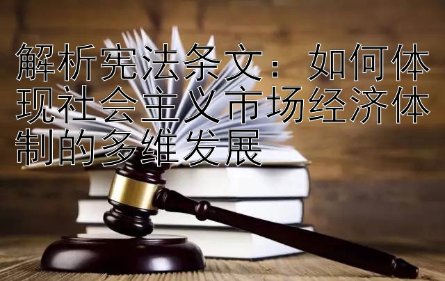 解析宪法条文：如何体现社会主义市场经济体制的多维发展