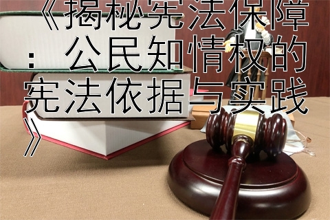 《揭秘宪法保障：公民知情权的宪法依据与实践》