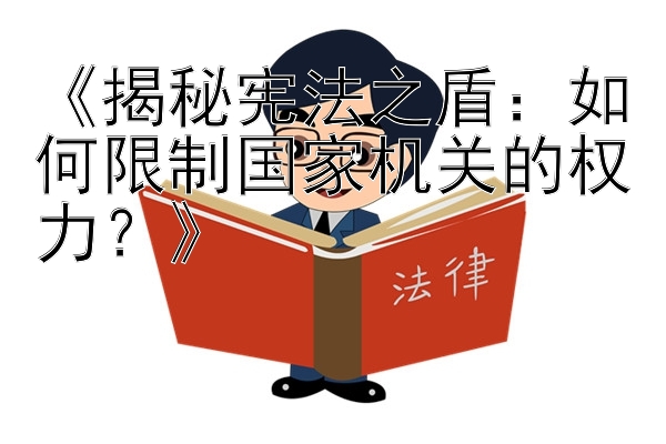 《揭秘宪法之盾：如何限制国家机关的权力？》