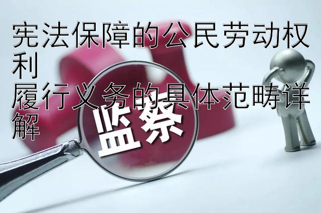 宪法保障的公民劳动权利  
履行义务的具体范畴详解