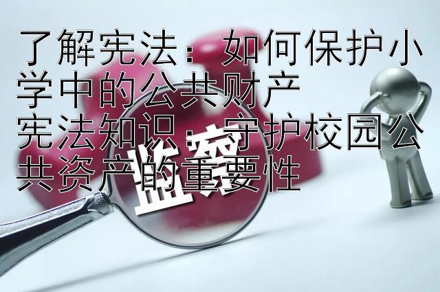 了解宪法：如何保护小学中的公共财产  
宪法知识：守护校园公共资产的重要性